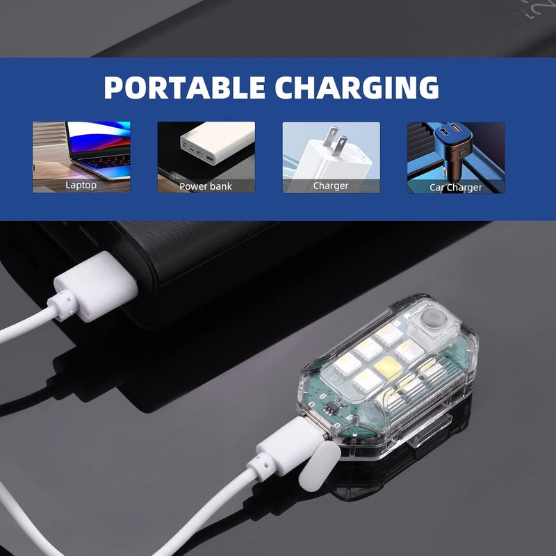 HeiyRC ضوء وميض LED لاسلكي للطائرات بدون طيار، ضوء طيار مضاد للتصادم عالي السطوع، ضوء إشارة ليلية لـ DJI Air 3S، Avata 2، Mini 4 Pro، Neo، Air 2، Mavic 3 - Image 4